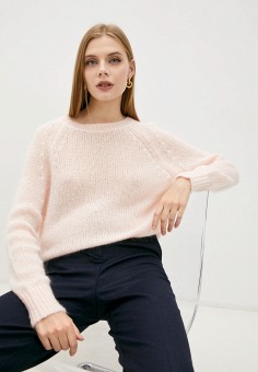 Джемпер, Max&Co, цвет: розовый. Артикул: RTLAAT040501. Одежда / Джемперы, свитеры и кардиганы / Джемперы и пуловеры
