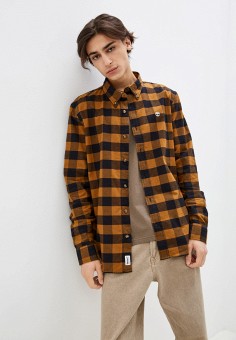 Рубашка, Timberland, цвет: коричневый. Артикул: RTLAAT182101. Timberland