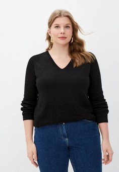 Пуловер, Persona by Marina Rinaldi, цвет: черный. Артикул: RTLAAT208901. Persona by Marina Rinaldi