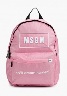 Рюкзак, MSGM Kids, цвет: розовый. Артикул: RTLAAT260802. Мальчикам / Аксессуары