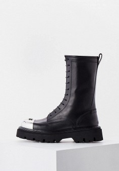 Ботинки, Casadei, цвет: черный. Артикул: RTLAAT336101. Premium / Casadei