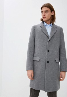 Пальто, United Colors of Benetton, цвет: серый. Артикул: RTLAAT347101. Одежда / Верхняя одежда / Пальто