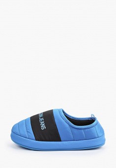 Тапочки, Calvin Klein Jeans, цвет: синий. Артикул: RTLAAT723201. Обувь / Домашняя обувь