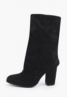 Полусапоги, Ideal Shoes, цвет: черный. Артикул: RTLAAT738301. Обувь / Сапоги / Полусапоги