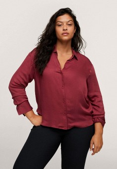 Блуза, Violeta by Mango, цвет: красный. Артикул: RTLAAT832201. Одежда / Блузы и рубашки