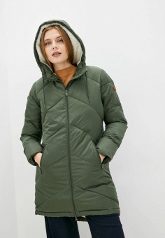 Куртка утепленная, Roxy, цвет: зеленый. Артикул: RTLAAT877401. Одежда / Верхняя одежда / Roxy