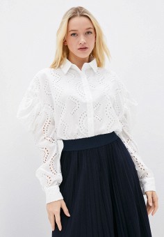 Блуза, Missguided, цвет: белый. Артикул: RTLAAT896101. Одежда / Блузы и рубашки / Блузы