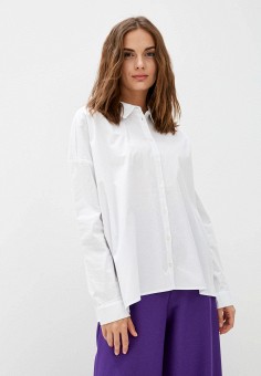 Рубашка, Silvian Heach, цвет: белый. Артикул: RTLAAT915501. Одежда / Блузы и рубашки