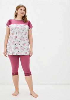 Пижама, Winzor, цвет: розовый, серый. Артикул: RTLAAU097201. Одежда / Домашняя одежда / Пижамы