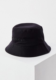 Панама, Calvin Klein, цвет: черный. Артикул: RTLAAU186901. Premium / Аксессуары / Головные уборы / Calvin Klein