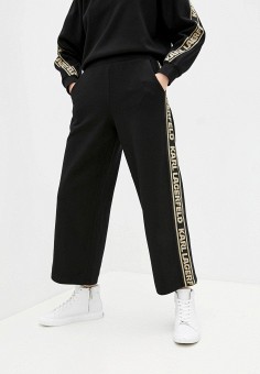 Брюки спортивные Karl Lagerfeld, цвет: черный, RTLAAU221401 — купить в  интернет-магазине Lamoda