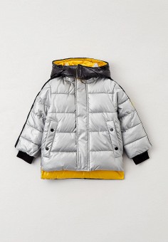 Куртка утепленная, Gulliver, цвет: серый. Артикул: RTLAAU453701. Мальчикам / Одежда / Верхняя одежда / Куртки и пуховики