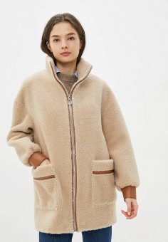 Шуба, GRV Premium Furs, цвет: бежевый. Артикул: RTLAAU984201. Одежда / Верхняя одежда / Шубы и дубленки