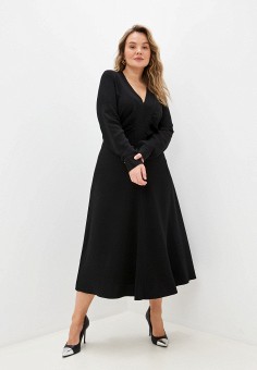 Платье, Elena Miro, цвет: черный. Артикул: RTLAAV021301. Одежда / Платья и сарафаны
