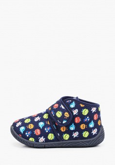 Тапочки, Chicco, цвет: синий. Артикул: RTLAAV216901. Мальчикам / Обувь / Домашняя обувь