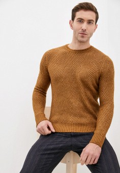 Джемпер, Primo Emporio, цвет: коричневый. Артикул: RTLAAV544801. Одежда / Джемперы, свитеры и кардиганы / Джемперы и пуловеры