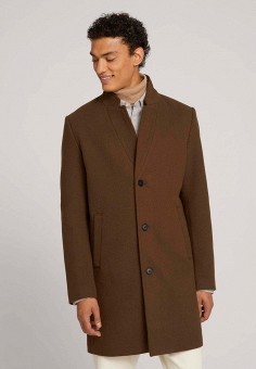 Пальто, Tom Tailor Denim, цвет: коричневый. Артикул: RTLAAV565801. Одежда / Верхняя одежда / Пальто