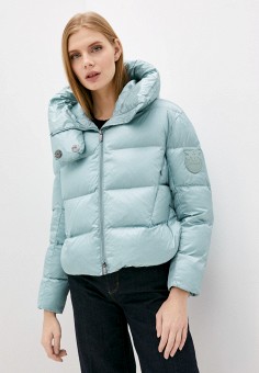 Куртка утепленная, Pinko, цвет: бирюзовый. Артикул: RTLAAV662301. Premium / Одежда / Верхняя одежда