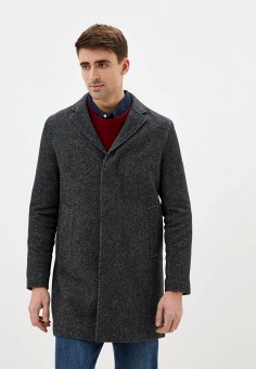 Пальто, Selected Homme, цвет: серый. Артикул: RTLAAV677401. 