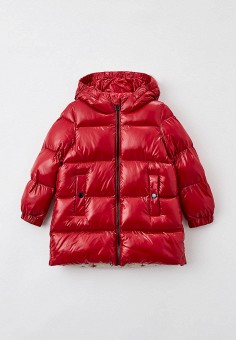 Куртка утепленная, Geox, цвет: красный. Артикул: RTLAAV687701. Девочкам / Одежда