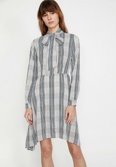 Платье, Koton, цвет: серый. Артикул: RTLAAV750401. Одежда / Koton