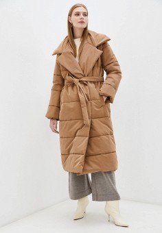 Куртка утепленная, TrendyAngel, цвет: коричневый. Артикул: RTLAAV924801. Одежда / Верхняя одежда / TrendyAngel