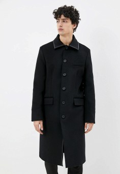 Пальто, Bikkembergs, цвет: черный. Артикул: RTLAAW011901. Одежда / Верхняя одежда / Пальто