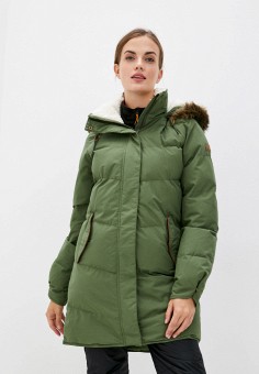 Куртка утепленная, Roxy, цвет: зеленый. Артикул: RTLAAW023601. Одежда / Верхняя одежда / Roxy