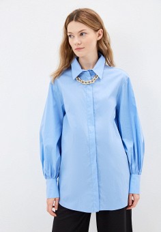 Рубашка, Imperial, цвет: голубой. Артикул: RTLAAW068501. Одежда / Блузы и рубашки / Рубашки / Imperial