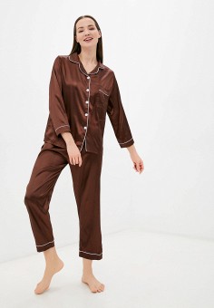 Пижама, SleepShy, цвет: коричневый. Артикул: RTLAAW133101. SleepShy