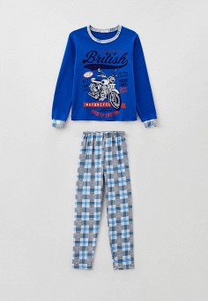 Пижама, SleepShy, цвет: серый, синий. Артикул: RTLAAW135601. SleepShy