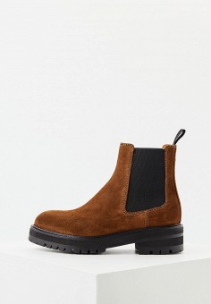 Ботинки, Polo Ralph Lauren, цвет: коричневый. Артикул: RTLAAW176402. Обувь / Ботинки / Челси