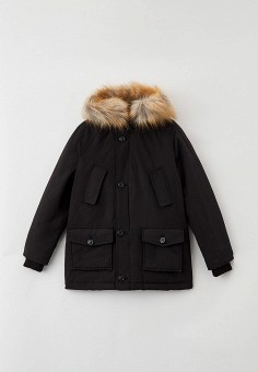 Куртка утепленная, Canadian, цвет: черный. Артикул: RTLAAW218302. Девочкам / Одежда / Верхняя одежда / Куртки и пуховики