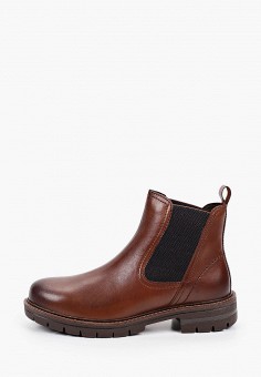 Ботинки, Marco Tozzi, цвет: коричневый. Артикул: RTLAAW263401. Обувь / Ботинки / Челси