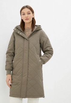 Куртка утепленная, Vero Moda, цвет: коричневый. Артикул: RTLAAW409501. Одежда / Верхняя одежда / Демисезонные куртки
