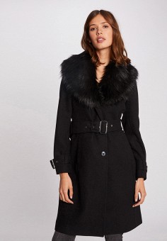 Пальто, Morgan, цвет: черный. Артикул: RTLAAW595102. Одежда / Верхняя одежда / Morgan