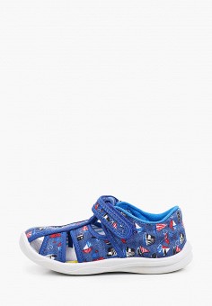Тапочки, Kapika, цвет: синий. Артикул: RTLAAW674301. Мальчикам / Обувь / Домашняя обувь