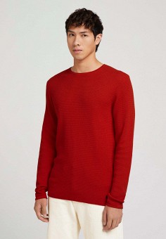 Пуловер, Tom Tailor Denim, цвет: красный. Артикул: RTLAAW807401. Одежда / Джемперы, свитеры и кардиганы / Джемперы и пуловеры