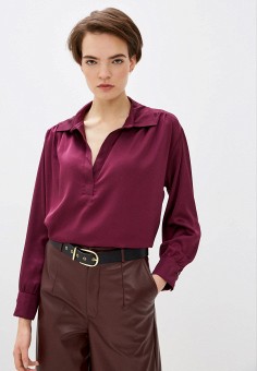 Блуза, Trendyol, цвет: бордовый. Артикул: RTLAAW936601. Одежда / Блузы и рубашки / Блузы