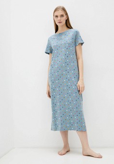 Платье домашнее, Marks & Spencer, цвет: бирюзовый. Артикул: RTLAAW958501. Одежда / Домашняя одежда