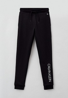 Брюки спортивные, Calvin Klein Jeans, цвет: черный. Артикул: RTLAAX160801. Мальчикам / Одежда