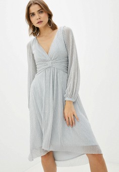 Платье, Chi Chi London, цвет: серый. Артикул: RTLAAX299501. Одежда / Платья и сарафаны / Вечерние платья