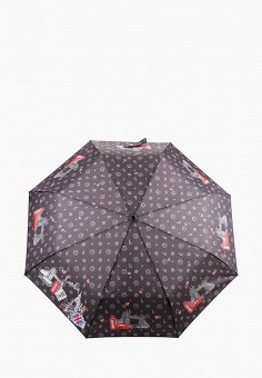 Зонт складной, Braccialini, цвет: черный. Артикул: RTLAAX450001. Braccialini