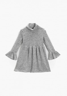 Платье, Koton, цвет: серый. Артикул: RTLAAX805101. Девочкам / Одежда