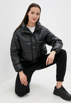 Куртка кожаная, TrendyAngel, цвет: черный. Артикул: RTLAAY018601. Одежда / Верхняя одежда / Кожаные куртки