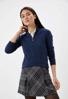 Джемпер, Basics & More, цвет: синий. Артикул: RTLAAY029201. Одежда / Джемперы, свитеры и кардиганы / Джемперы и пуловеры / Джемперы
