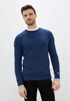Джемпер, Basics & More, цвет: синий. Артикул: RTLAAY033501. Одежда / Джемперы, свитеры и кардиганы / Джемперы и пуловеры