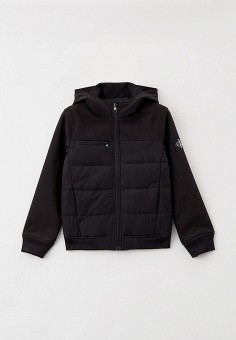 Куртка утепленная, Calvin Klein Jeans, цвет: черный. Артикул: RTLAAY056402. 