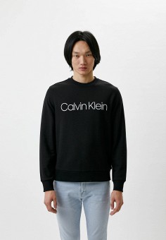 Свитшот, Calvin Klein, цвет: черный. Артикул: RTLAAY131301. Calvin Klein