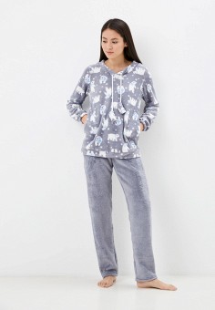 Пижама, Dansanti, цвет: серый. Артикул: RTLAAY143201. Одежда / Домашняя одежда / Пижамы